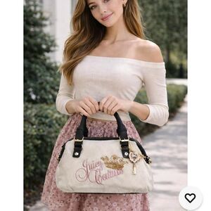 Juicy-couture Women's Cream and Pink Bag
